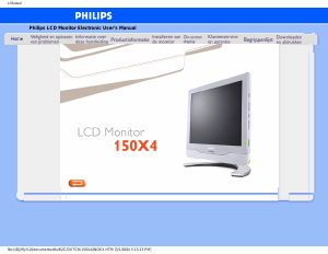 Handleiding Philips 170X4FS LCD monitor