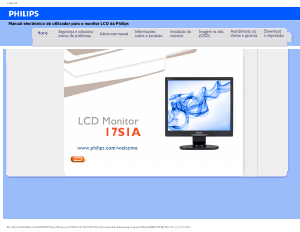 Manual Philips 17S1AB Monitor LCD
