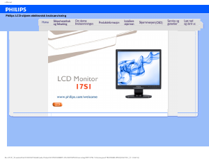Bruksanvisning Philips 17S1SB LCD-skjerm