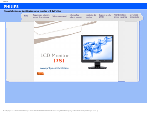 Manual Philips 17S1SB Monitor LCD