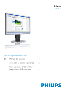 Manual de uso Philips 190BL1 Brilliance Monitor de LCD