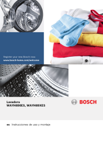 Manual de uso Bosch WAYH89XES Lavadora