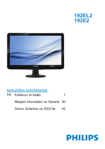 Kullanım kılavuzu Philips 192E2SB LCD ekran