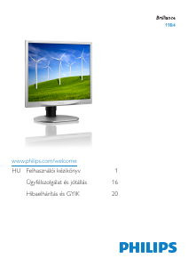 Használati útmutató Philips 19B4LCS5 LCD-monitor
