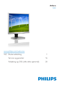 Bruksanvisning Philips 19B4LCS5 LCD-skjerm