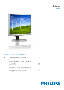 Manual Philips 19B4LCS5 Monitor LCD