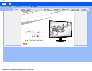 Manual Philips 201E1 Monitor LCD