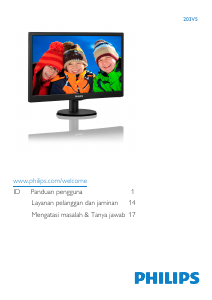 Panduan Philips 203V5LSB2 Monitor LCD