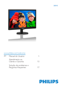 Manual Philips 203V5LSB2 Monitor LCD