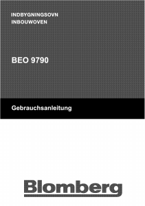 Handleiding Blomberg BEO 9790 X Oven