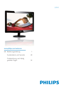 Bedienungsanleitung Philips 220V3AB LCD monitor
