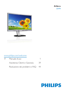 Manuale Philips 231P4UPES Monitor LCD