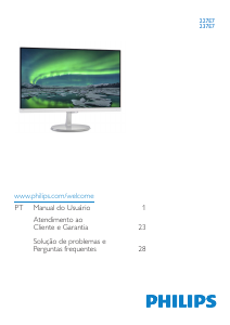 Manual Philips 237E7QDSB Monitor LCD