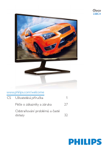 Manuál Philips 238C4QHSN LCD monitor
