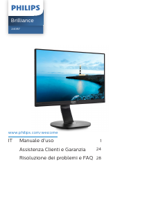 Manuale Philips 240B7QPJEB Monitor LCD