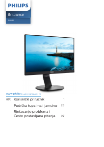Priručnik Philips 240B7QPTEB LCD zaslon