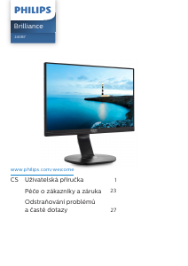 Manuál Philips 240B7QPTEB LCD monitor