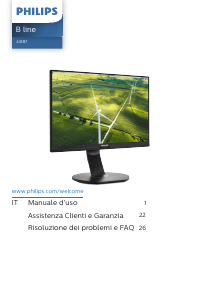 Manuale Philips 241B7QGJEB Monitor LCD