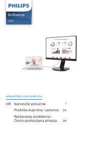 Priručnik Philips 241B7QUPBEB LCD zaslon