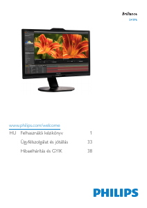 Használati útmutató Philips 241P6VPJKEB LCD-monitor