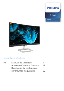 Manual Philips 248E9QHSB Monitor LCD