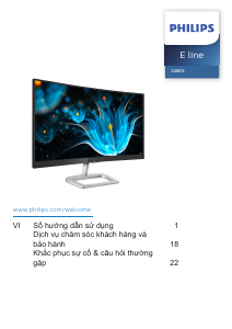 Hướng dẫn sử dụng Philips 248E9QHSB Màn hình LCD
