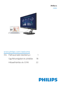 Használati útmutató Philips 258B6QUEB LCD-monitor