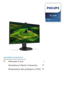 Manuale Philips 271B8QJKEB Monitor LCD