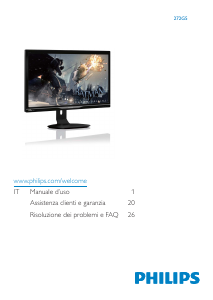 Manuale Philips 272G5DYEB Monitor LCD