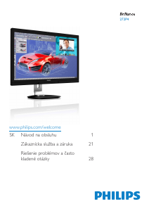 Návod Philips 272P4QPJKEB LCD monitor