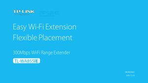 Handleiding TP-Link TL-WA855RE Range extender