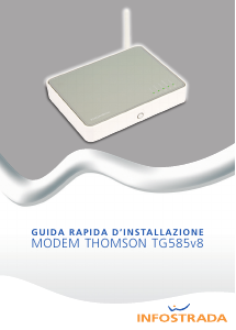 Manuale Thomson TG585v8 (Infostrada) Modem