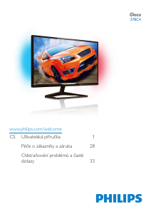 Manuál Philips 278C4QHSN LCD monitor