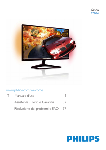Manuale Philips 278G4DHSD Monitor LCD