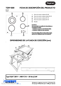 Manual de uso Tegran TGW 4200 Placa