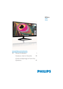 Mode d’emploi Philips 298X4QJAB Moniteur LCD