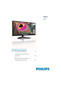 Manual Philips 298X4QJAB Monitor LCD