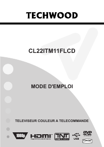 Mode d’emploi Techwood CL22ITM11FLCD Téléviseur LCD