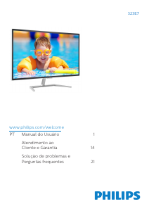 Manual Philips 323E7QDAB Monitor LCD