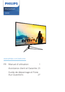 Mode d’emploi Philips 326M6VJRMB Moniteur LCD