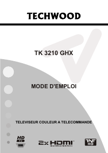 Mode d’emploi Techwood TK3210GHX Téléviseur LCD