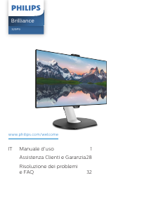 Manuale Philips 329P9H Monitor LCD