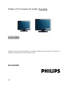 Bedienungsanleitung Philips 19HFL3330D LCD fernseher