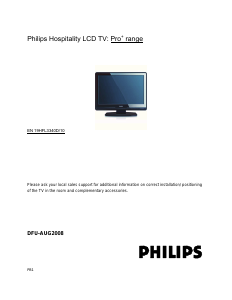 Manual Philips 19HFL3340D LCD Television