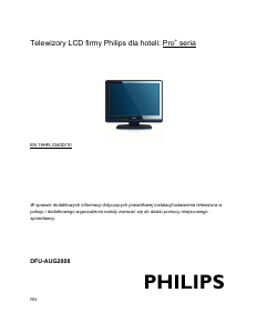 Instrukcja Philips 19HFL3340D Telewizor LCD