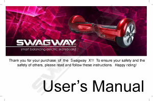 Handleiding Swagway X1 Hoverboard