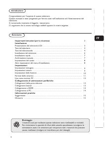 Manuale Philips 19PFL4322 LCD televisore