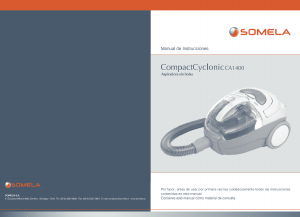 Manual de uso Somela CompactCyclonic CA1400 Aspirador