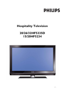 Manual Philips 20HF5335D LCD Television