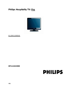 Manual de uso Philips 20HFL3330D Televisor de LCD